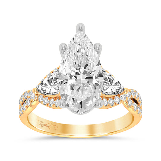 14K 3.90CT Certified Lab Grown Diamond Ring