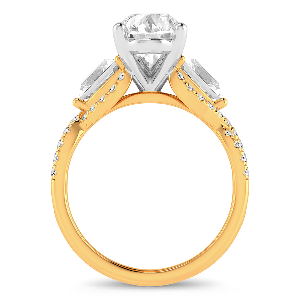 14K 3.90CT Certified Lab Grown Diamond Ring