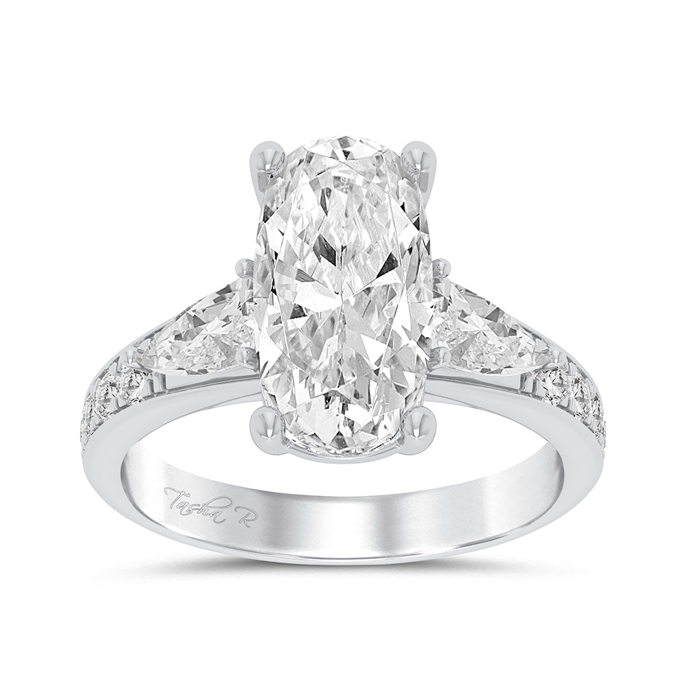 14K 3.90CT Certified Lab Grown Diamond Ring