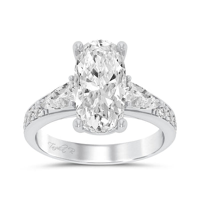 14K 3.90CT Certified Lab Grown Diamond Ring