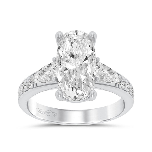 14K 3.90CT Certified Lab Grown Diamond Ring