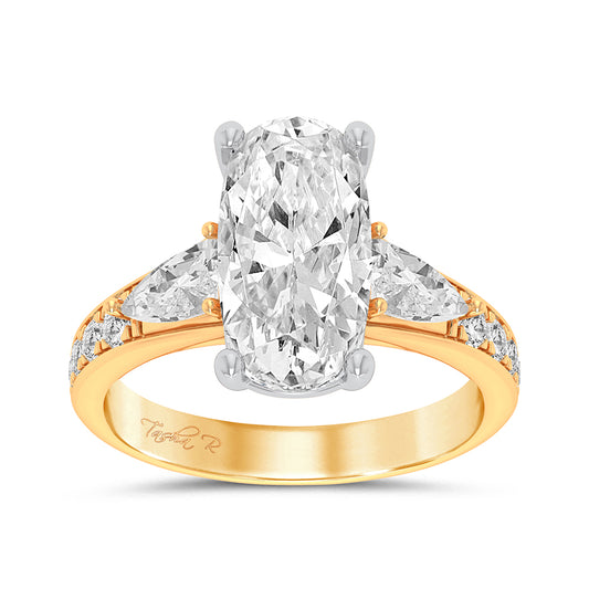 14K 3.90CT Certified Lab Grown Diamond Ring