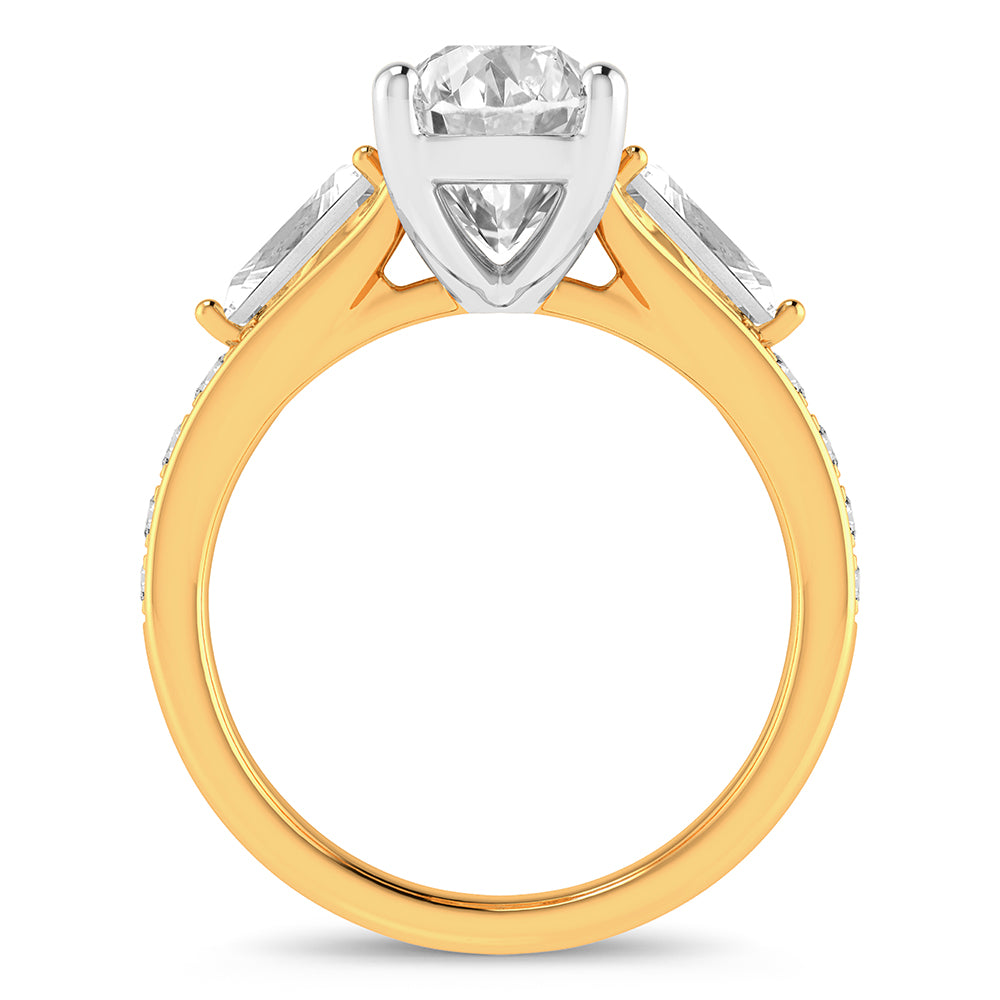 14K 3.90CT Certified Lab Grown Diamond Ring