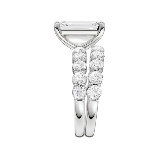14K 6.00CT Certified Lab Grown Diamond Bridal Set