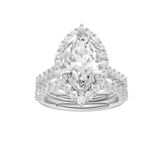 14K 4.00CT DIAMOND BRIDAL SET