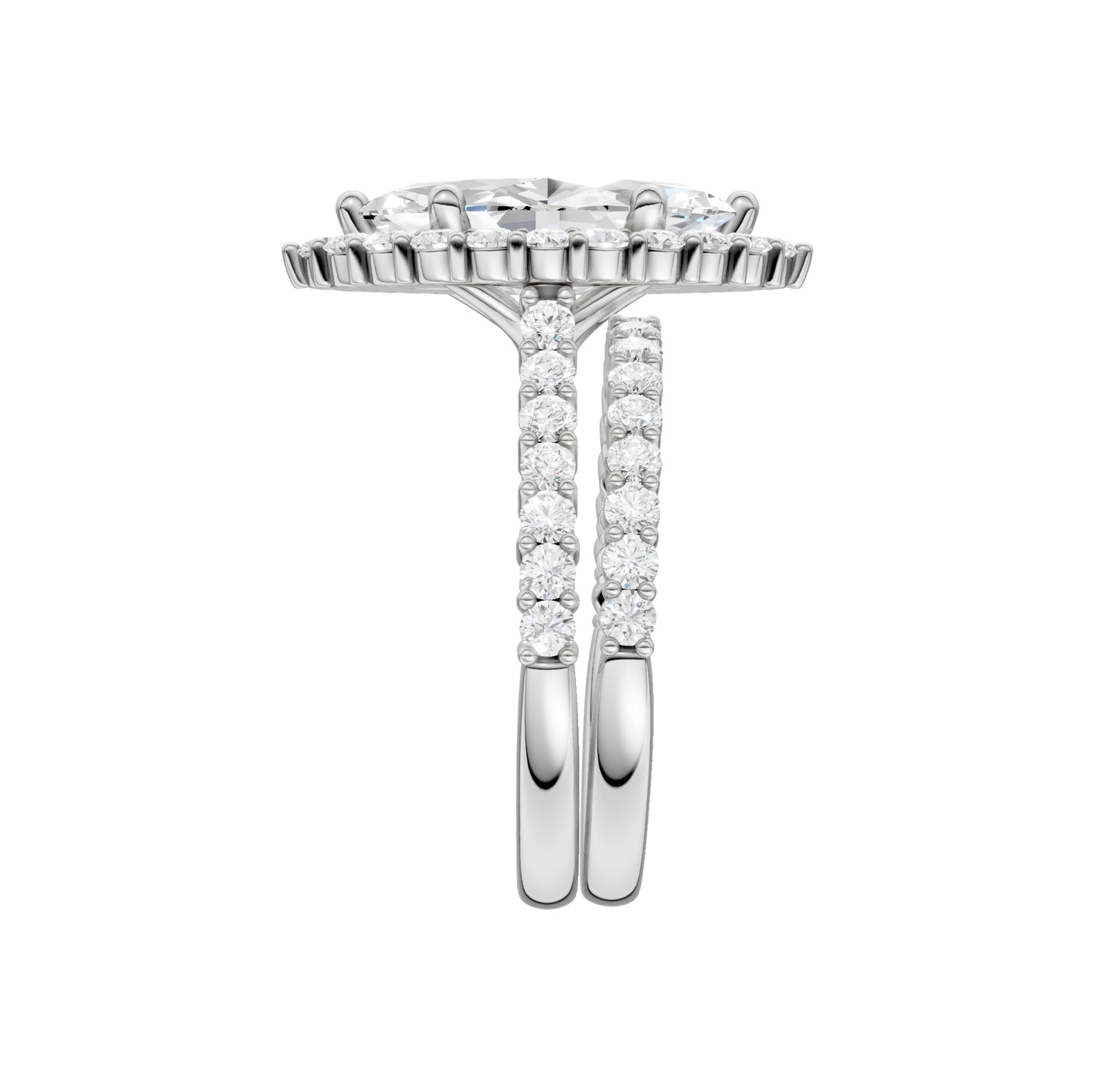 14K 4.00CT DIAMOND BRIDAL SET