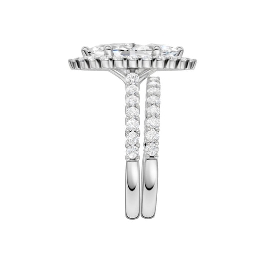 14K 4.00CT DIAMOND BRIDAL SET