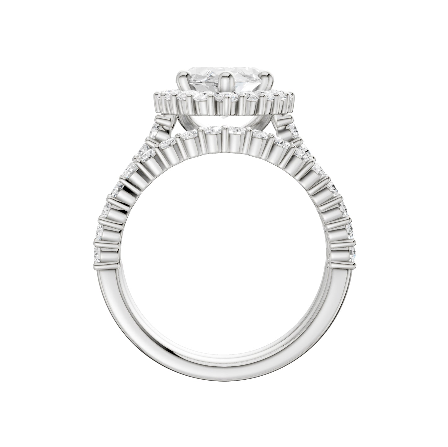 14K 4.00CT DIAMOND BRIDAL SET