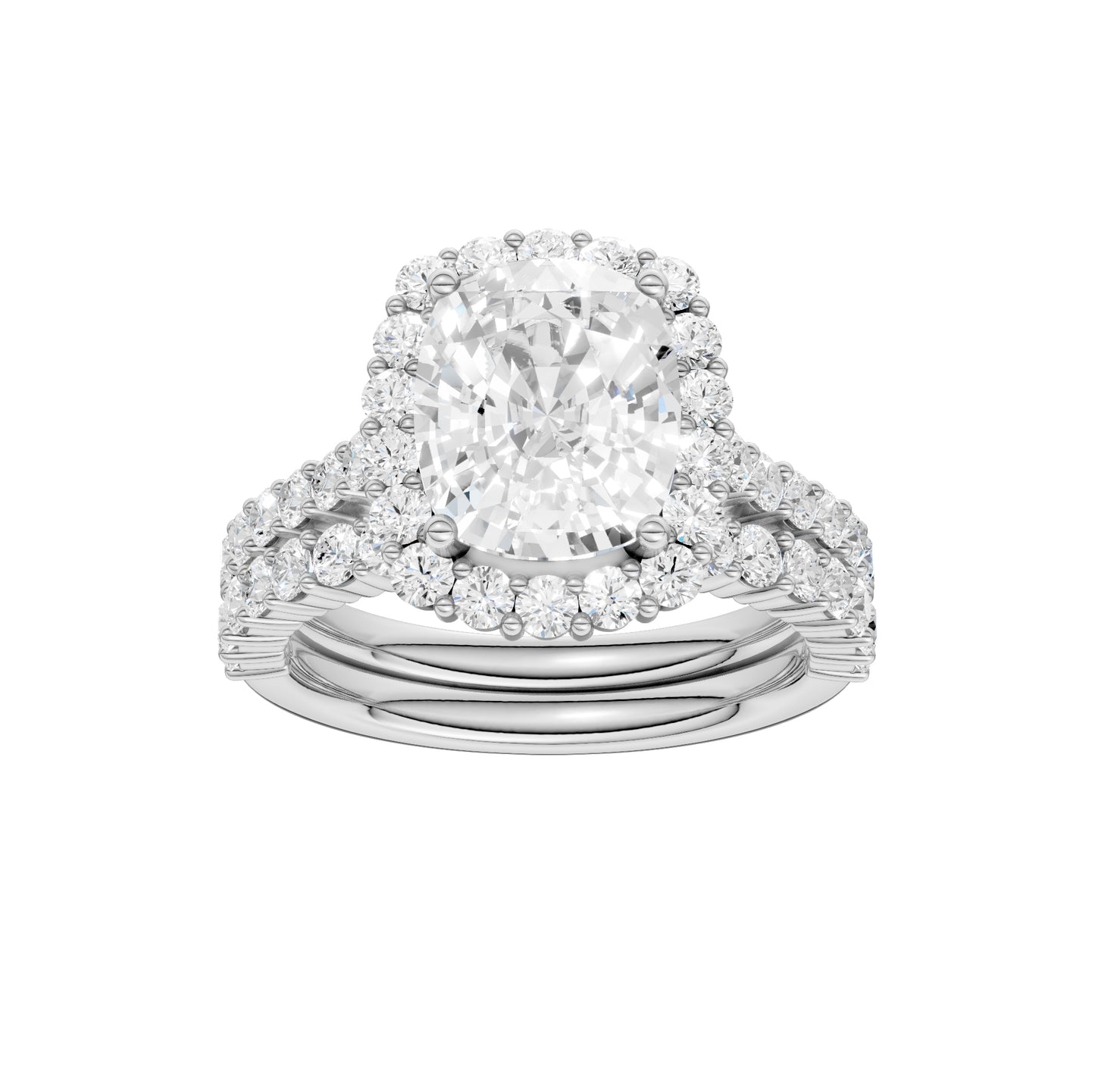 14K 4.00CT DIAMOND BRIDAL SET