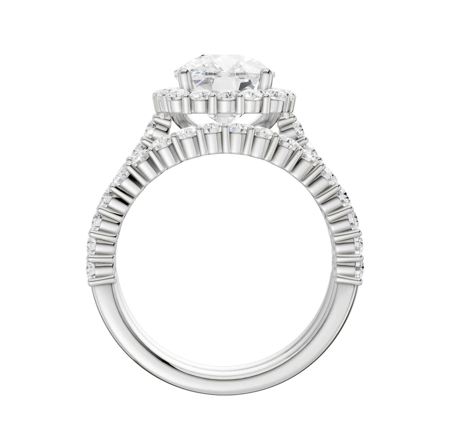 14K 4.00CT DIAMOND BRIDAL SET