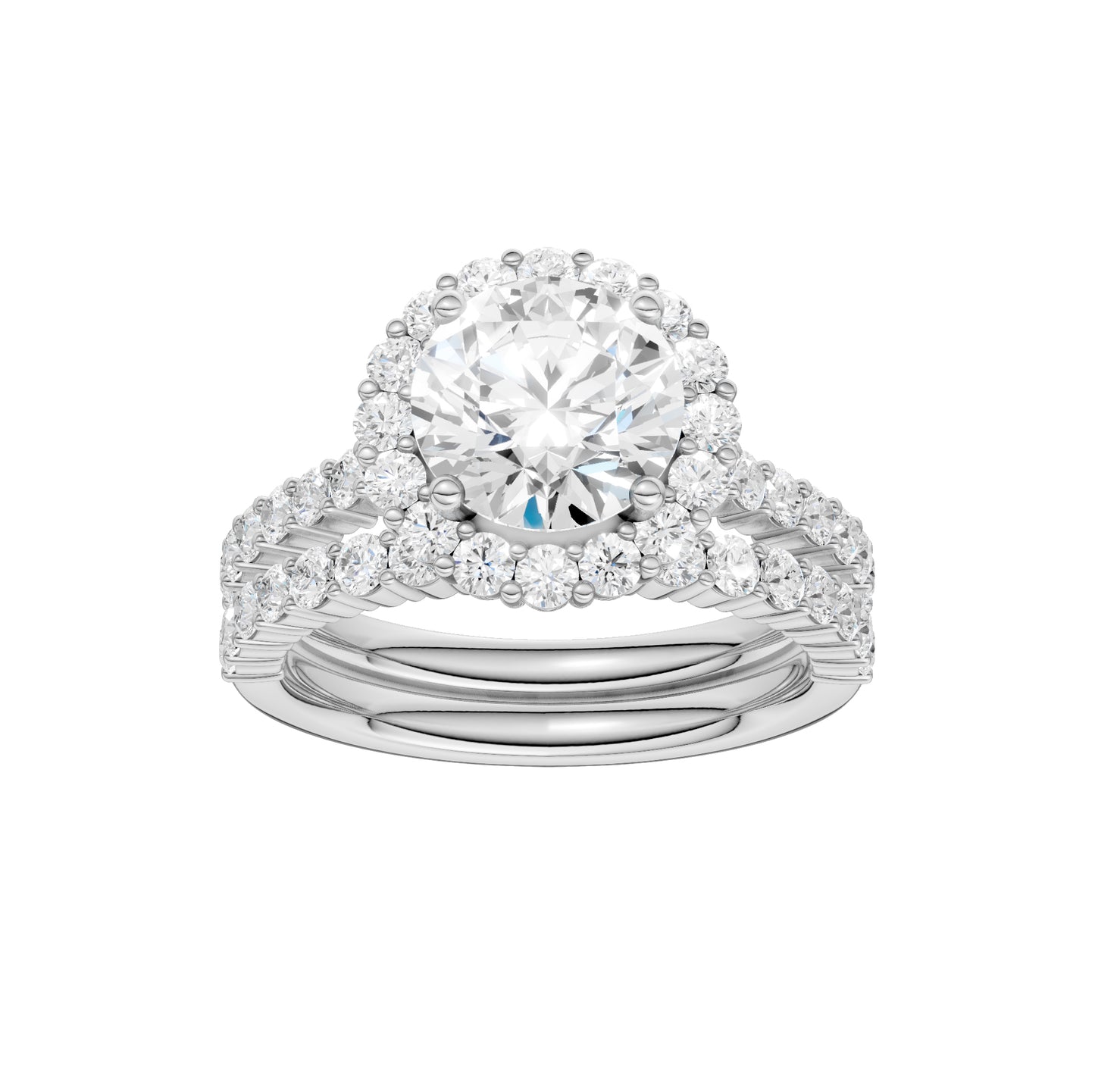 14K 3.00CT DIAMOND BRIDAL SET