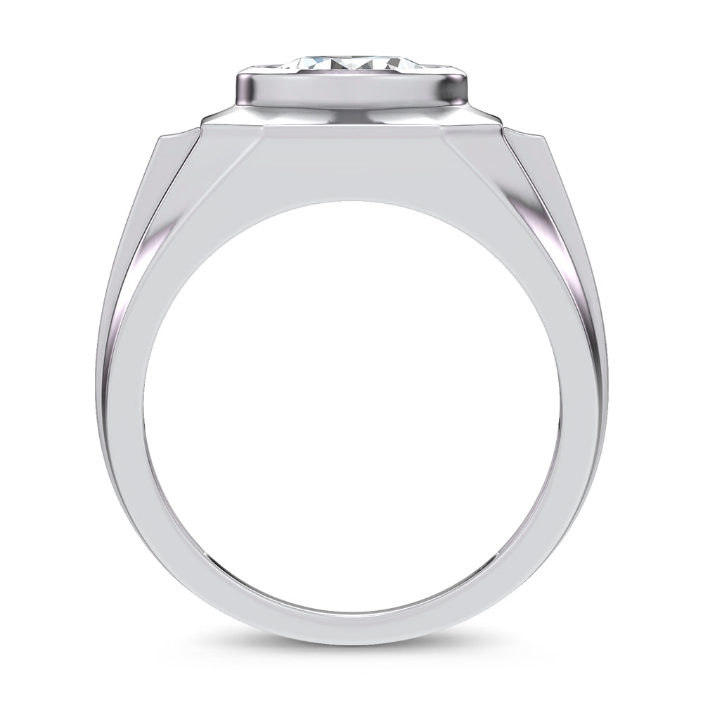 14K 3.00CT Lab Diamond Mens Ring