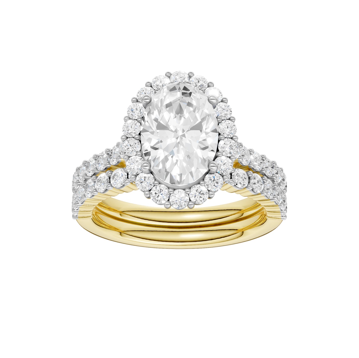 14K 3.00CT DIAMOND BRIDAL SET