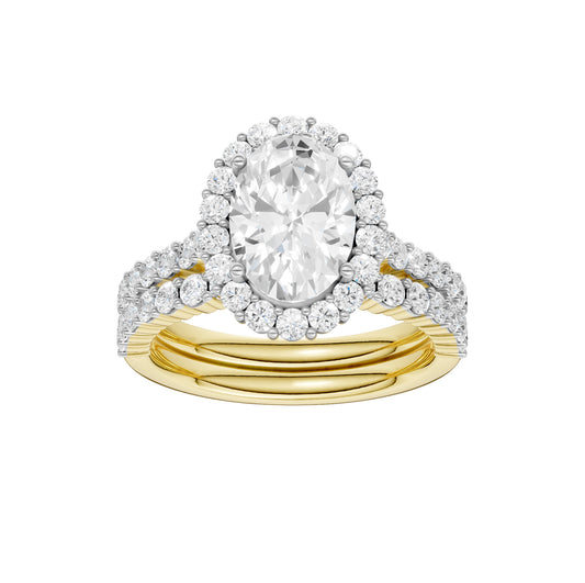 14K 3.00CT DIAMOND BRIDAL SET