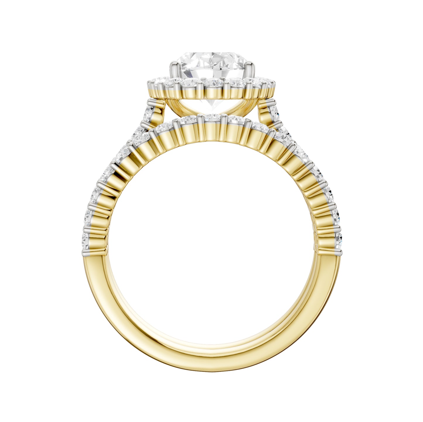 14K 3.00CT DIAMOND BRIDAL SET