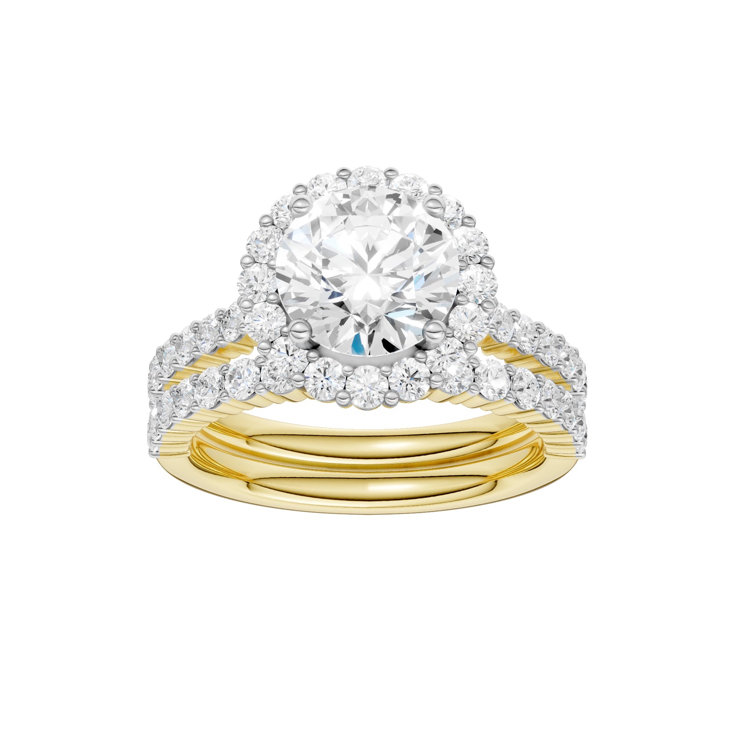 14K 3.00CT DIAMOND BRIDAL SET