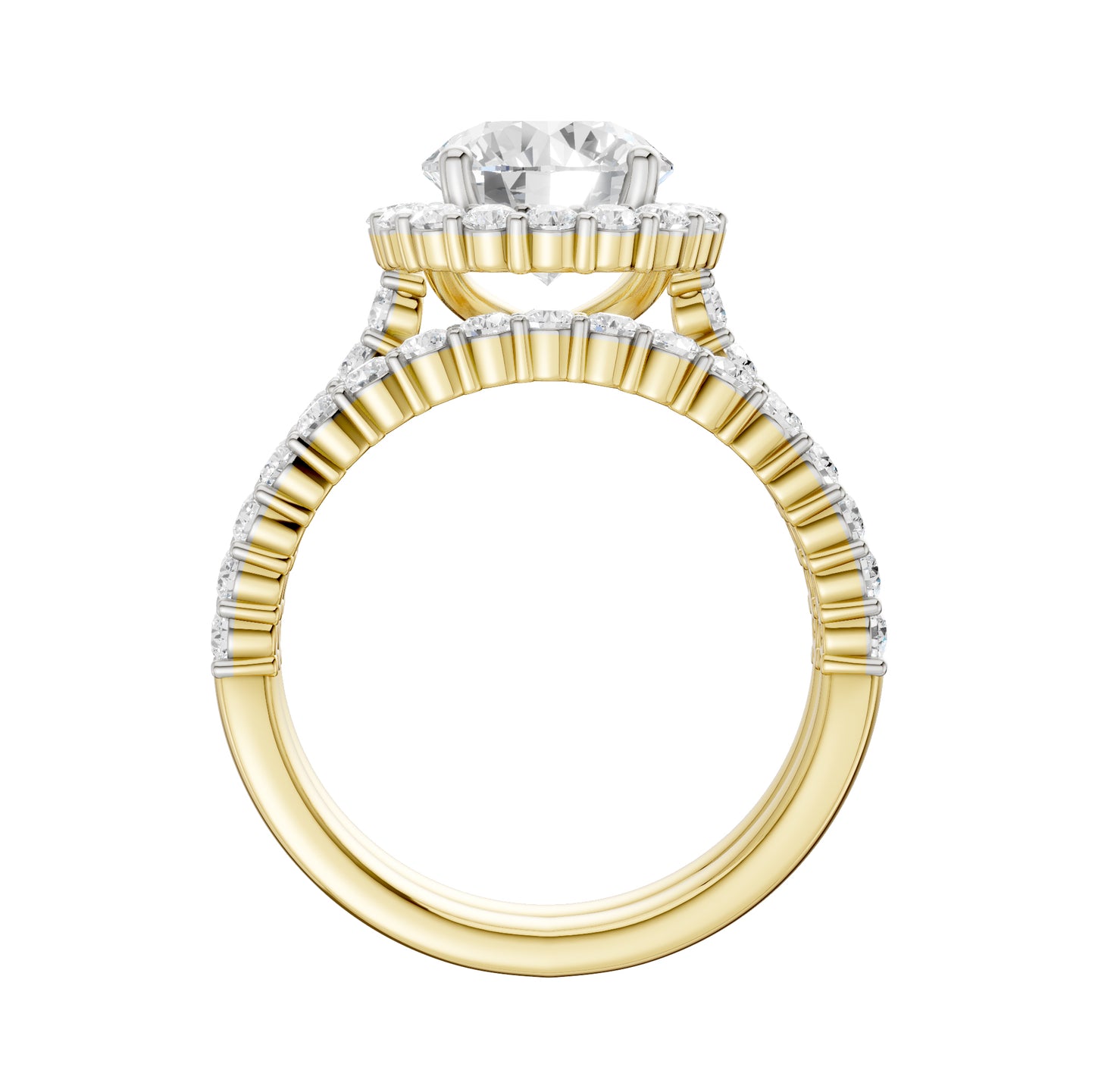 14K 3.00CT DIAMOND BRIDAL SET