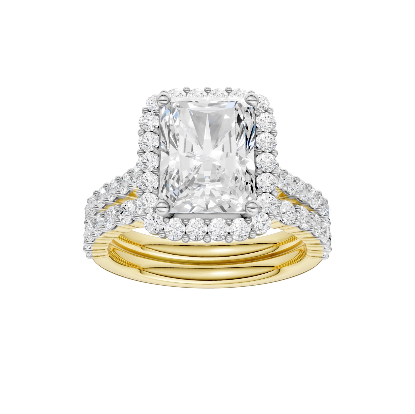 14K 4.00CT DIAMOND BRIDAL SET