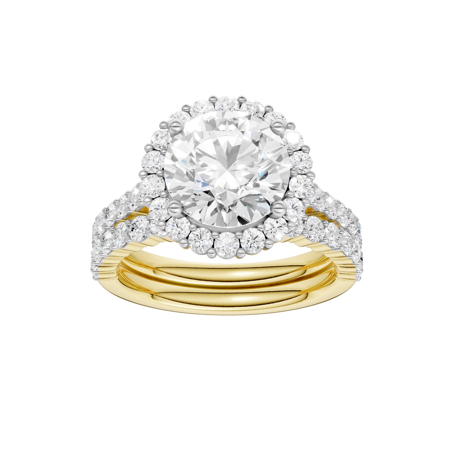 14K 4.00CT DIAMOND BRIDAL SET