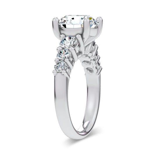 14K 3.93CT Lab Diamond  Ring