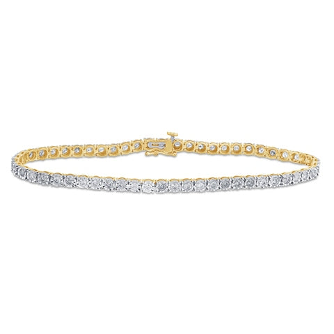 10K 1.97-2.02CT D-BRACELET LDS RDS FANUC P4 SIZE 8 INCH 3.64 MM
