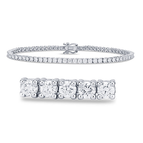 14K 2.97-3.02CT D- BRACELET SOLITAIRE RDS SIZE 7 INCHES 2.70MM