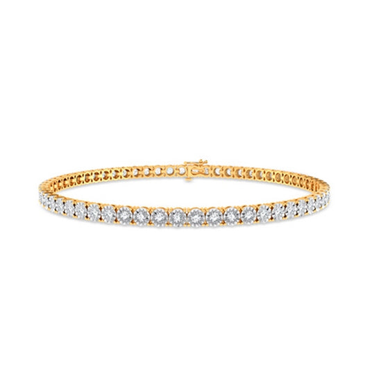 10K 0.99-1.00CT D-BRACELET MEN RDS FANUC SIZE 8.5 INCH 3.60MM