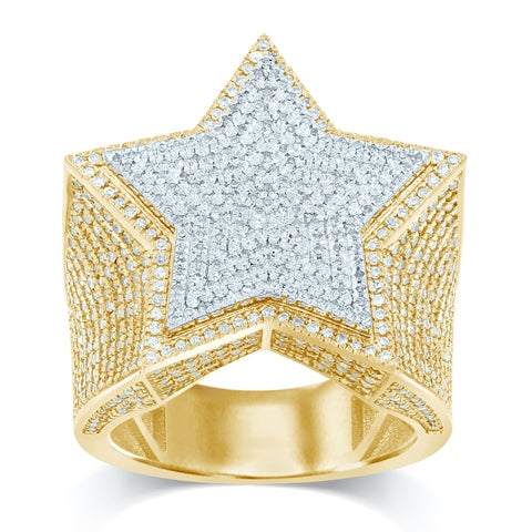 10K 1.72CT D-RING MEN RDS "STAR"